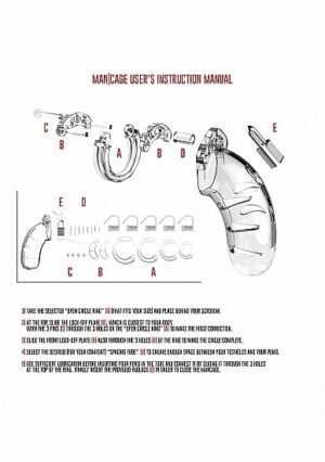 ManCage - Model 03 - Chastity - 4.5" - Cock Cage - Transpare - Afbeelding 4