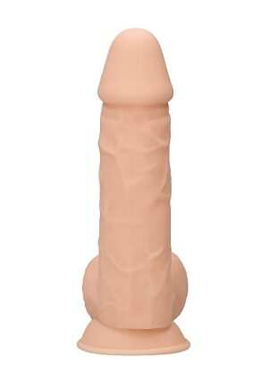 Silicone Dildo With Balls - Flesh - 21.6 cm - Afbeelding 5