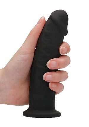 Silicone Dildo Without Balls - Black - 15.3 cm - Afbeelding 9