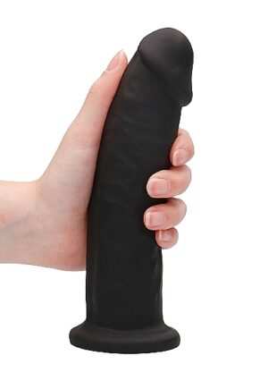 Silicone Dildo Without Balls - Black - 19.2 cm - Afbeelding 9