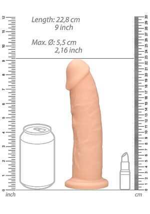 Silicone Dildo Without Balls - Flesh - 22.8 cm - Afbeelding 8