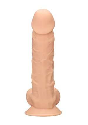 Silicone Dildo With Balls - Flesh - 22.8 cm - Afbeelding 5