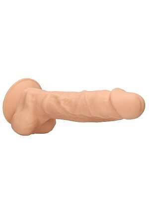 Silicone Dildo With Balls - Flesh - 22.8 cm - Afbeelding 7