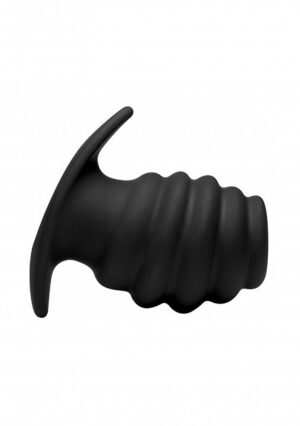 Hive Ass Tunnel 4" Silicone Ribbed Hollow Anal Plug - Large - Afbeelding 3