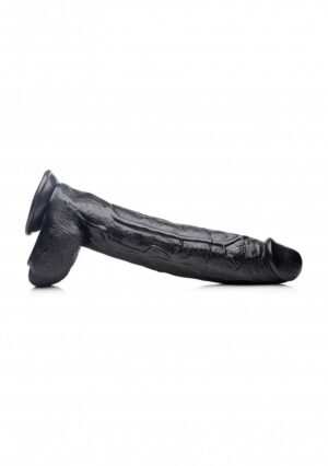 Raging Rhino 17 Inch Veiny Dildo - Black - Afbeelding 10