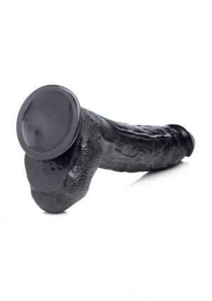 Raging Rhino 17 Inch Veiny Dildo - Black - Afbeelding 11