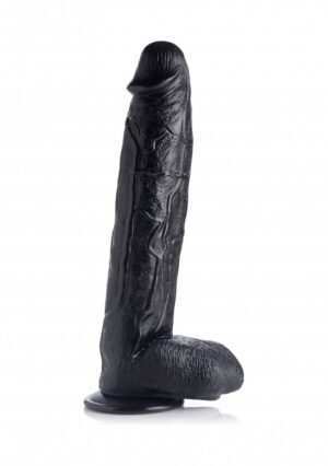 Raging Rhino 17 Inch Veiny Dildo - Black - Afbeelding 8