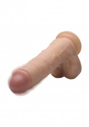 Real Thrust 7X Thrusting Remote Silicone Dildo - Flesh - Afbeelding 6