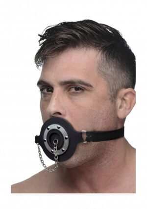 Pie Hole Silicone Feeding Gag - Black - Afbeelding 7