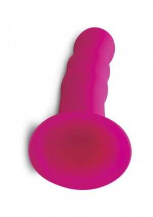 Squeezable Wavy Dildo - Pink - Afbeelding 11