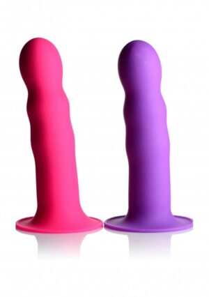 Squeezable Wavy Dildo - Pink - Afbeelding 4