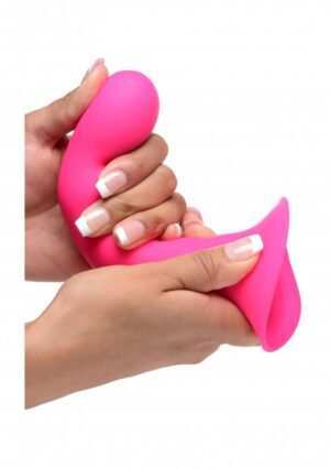 Squeezable Wavy Dildo - Pink - Afbeelding 5