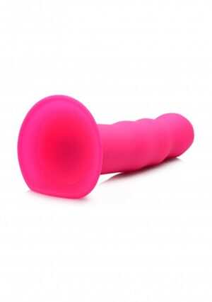 Squeezable Wavy Dildo - Pink - Afbeelding 8