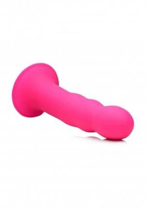 Squeezable Wavy Dildo - Pink - Afbeelding 9