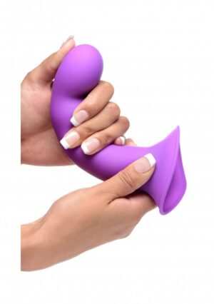 Squeezable Wavy Dildo - Purple - Afbeelding 8