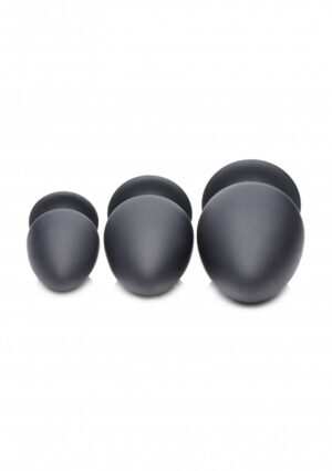 Squeezable Large Anal Plug - Black - Afbeelding 3