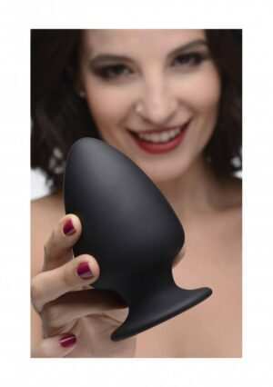 Squeezable Medium Anal Plug - Black - Afbeelding 4