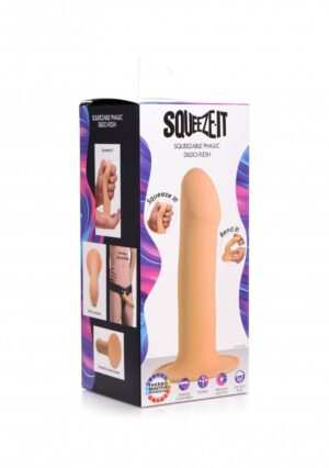 Squeezable Phallic Dildo - Flesh - Afbeelding 9