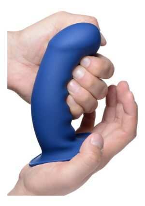 Squeezable Thick Phallic Dildo - Blue - Afbeelding 5