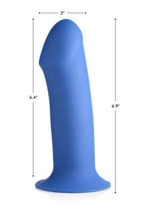 Squeezable Thick Phallic Dildo - Blue - Afbeelding 7