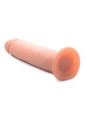 10 Inch Vibrating Remote Control Silicone Dildo - Flesh - Afbeelding 8