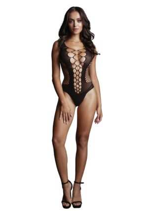 Contrast Fence Net Teddy - Black - O/S - Afbeelding 3