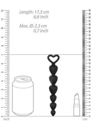 Silicone Anal Beads - Black - Afbeelding 4