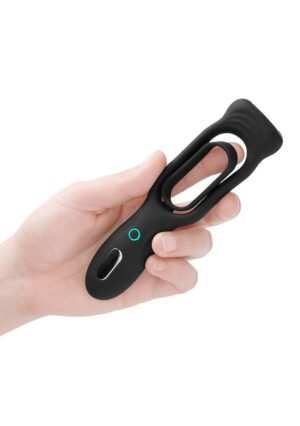 N0. 88 - Vibrating Rechargeable Cock Ring - Black - Afbeelding 7