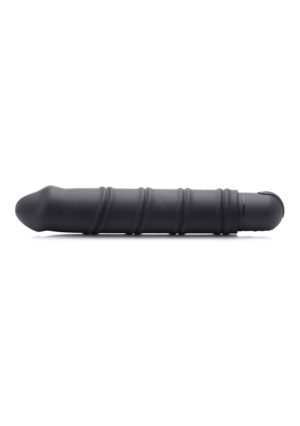 XL Bullet & Swirl Silicone Sleeve - Black