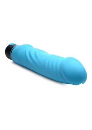 XL Bullet & Ribbed Silicone Sleeve - Blue