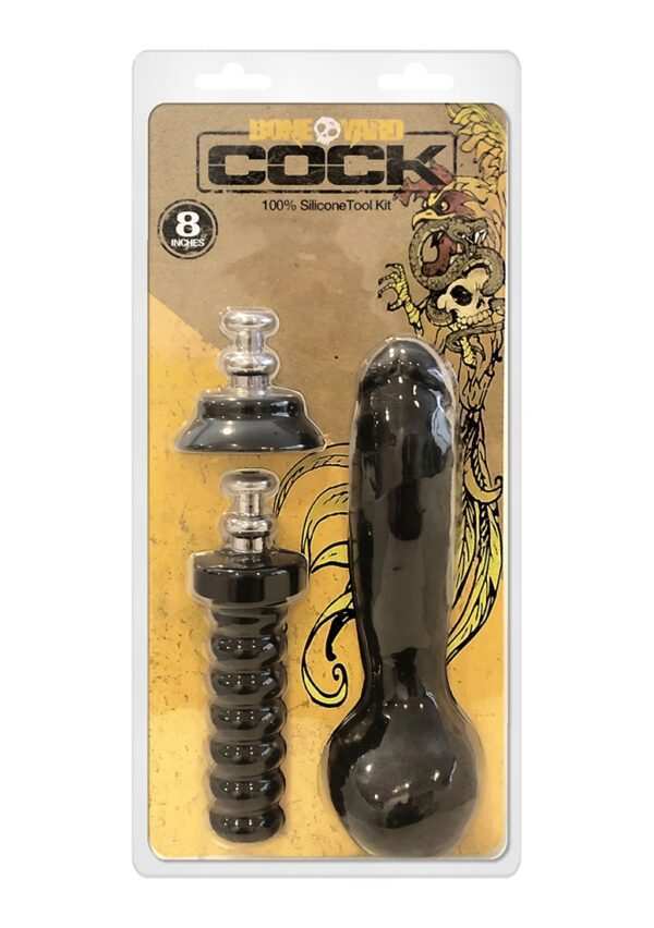 Boneyard Cock - 8 inches - Black