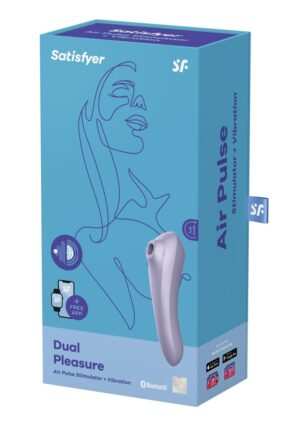 Dual Pleasure Air Pulse Vibrator - Mauve