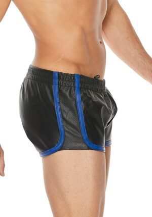 Versatile Shorts - Premium Leather - Black/Blu - S/M