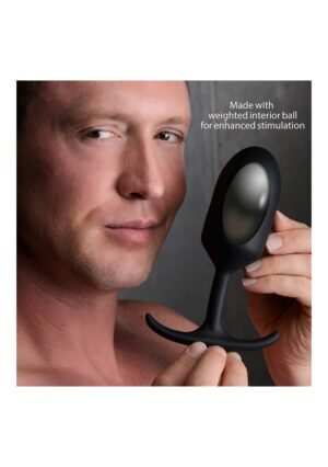 Premium Silicone Weighted Anal Plug - XL - Afbeelding 5