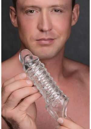 1.5 Inch Penis Enhancer Sleeve - Clear - Afbeelding 3