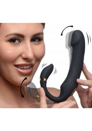 10X Pleasure Silicone Vibrator with Clit Stimulator - Afbeelding 3