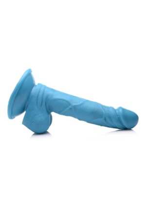 POP 6.5" Dildo with Balls - Blue - Afbeelding 4