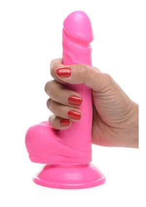 POP 6.5" Dildo with Balls - Pink - Afbeelding 10