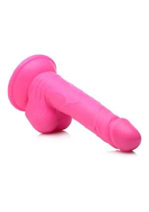 POP 6.5" Dildo with Balls - Pink - Afbeelding 5