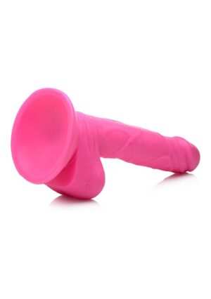 POP 6.5" Dildo with Balls - Pink - Afbeelding 6