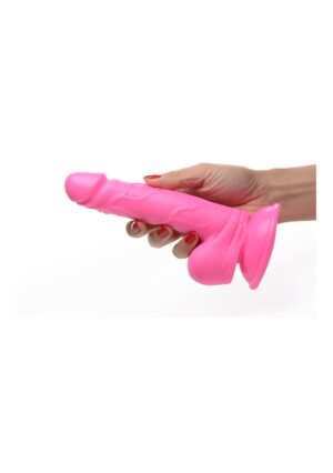 POP 6.5" Dildo with Balls - Pink - Afbeelding 9