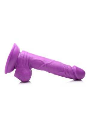 POP 6.5" Dildo with Balls - Purple - Afbeelding 4