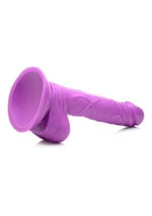 POP 6.5" Dildo with Balls - Purple - Afbeelding 5