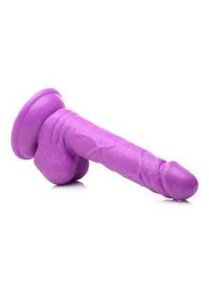 POP 6.5" Dildo with Balls - Purple - Afbeelding 7