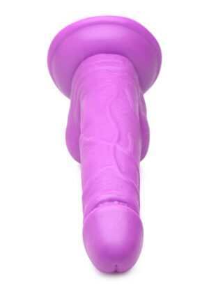 POP 6.5" Dildo with Balls - Purple - Afbeelding 8