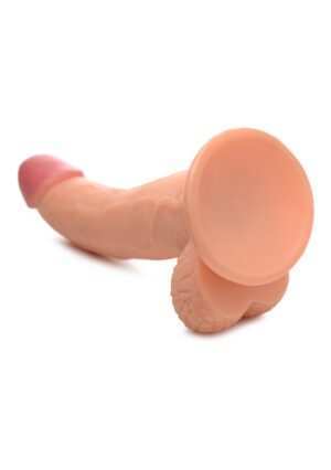 POP 7.5" Dildo with Balls - Light - Afbeelding 5