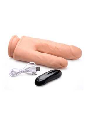 8" Double Penetration Dildo 10X w/Turbo Mode - Light - Afbeelding 5