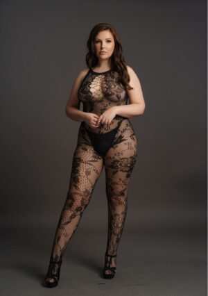 Criss Cross Neck Bodystocking - Black - OSX - Afbeelding 5