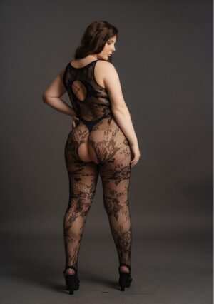 Criss Cross Neck Bodystocking - Black - OSX - Afbeelding 6