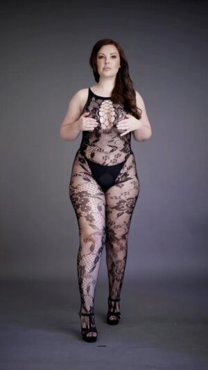 Criss Cross Neck Bodystocking - Black - OSX - Afbeelding 7